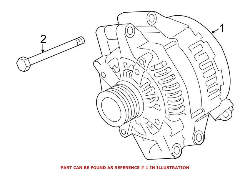 BMW Alternator (215A) (Rebuilt) 12317591530